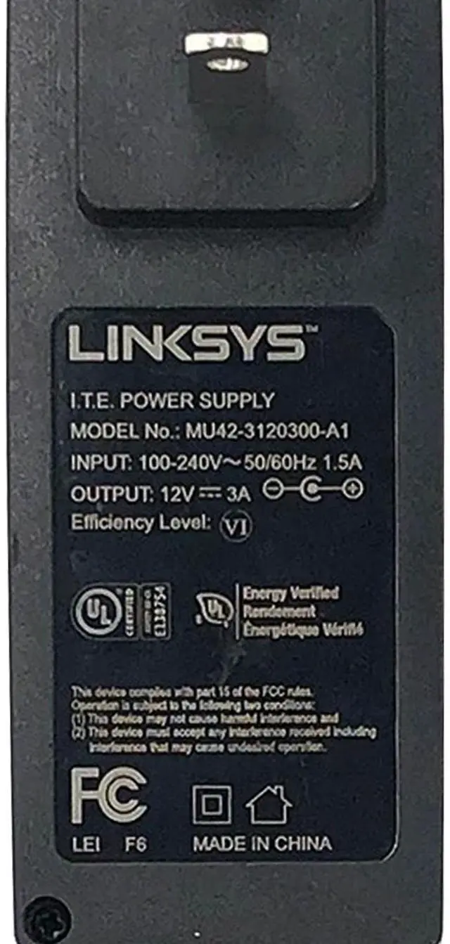 Alt view image 2 of 6 - NEW Original Linksys Wall Power Adapter 12V for WRT3200ACM AC3200 Gigabit Router