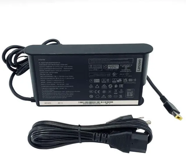Alt view image 6 of 7 - Genuine Lenovo ThinkPad Mobile Workstation Slim Tip 230W AC Adapter 4X20S56713 Buy It Now
