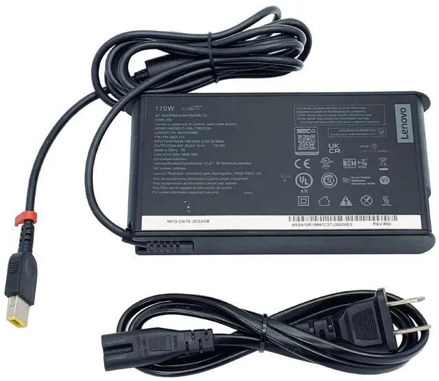 Main image of Genuine Lenovo ADL170SCC2A 45N0375 02DL138 AC Power Supply Adapter 20V 8.5A 170W Buy It Now