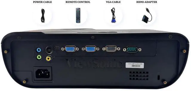 Alt view image 2 of 7 - ViewSonic PJD5153 DLP Projector 3300 Lumens Low Noise Operation w/Accessories