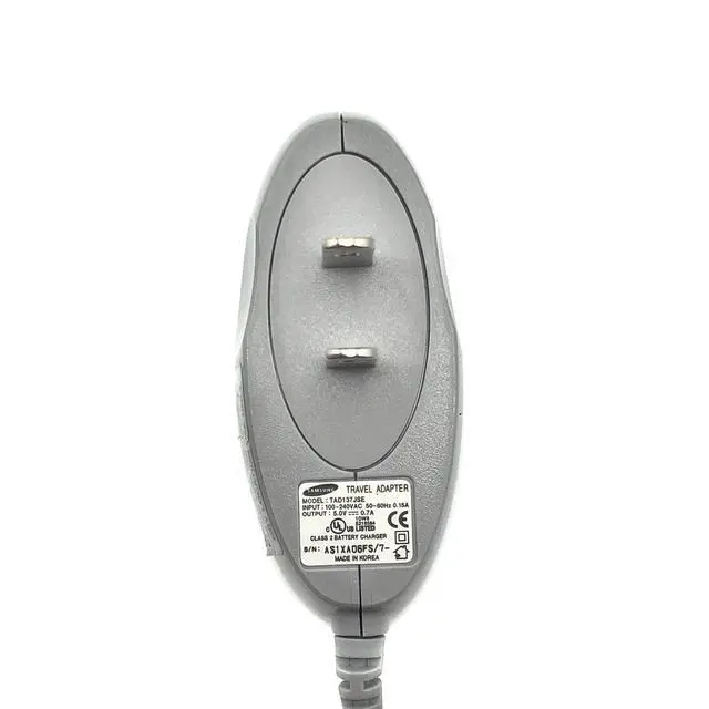 Alt view image 4 of 4 - Authentic Samsung AC Power Adapter A201737 TAD137JSE 5V 0.7A Travel Charger
