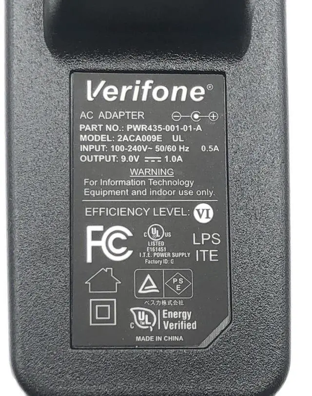 Alt view image 2 of 5 - Authentic VeriFone 2ACA009E 9V 1A 9W AC Adapter Power Supply