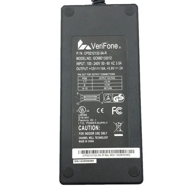Alt view image 2 of 7 - Original VeriFone AC Adapter For VeriFone Ruby2 Topaz Commander Power Supply