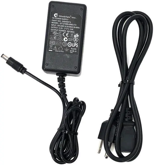 Main image of Original GlobTek 9W GT-21089-0903-T3 AC Power Adapter 24000074 3.3V