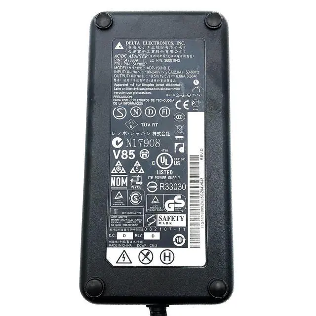 Alt view image 2 of 7 - Genuine Delta 130W AC Adapter ADP-150NB B 19.5V 6.66A Power Supply P/N 54Y8827