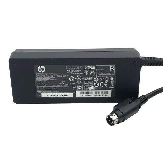 Alt view image 7 of 7 - Genuine 90W HP AC DC Adapter for Getac V100 V200 2-in-1 Laptop Tablet PC w/Cord