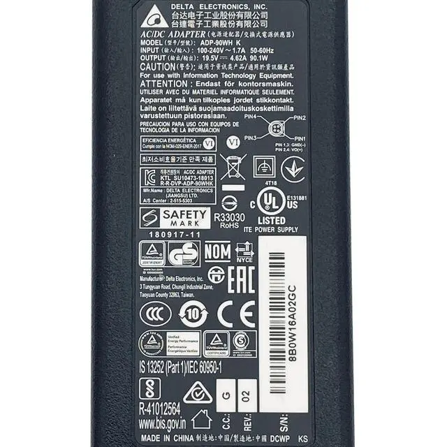 Alt view image 2 of 7 - Original Delta 90W AC Power Adapter ADP-90WH Charger 19.5V
