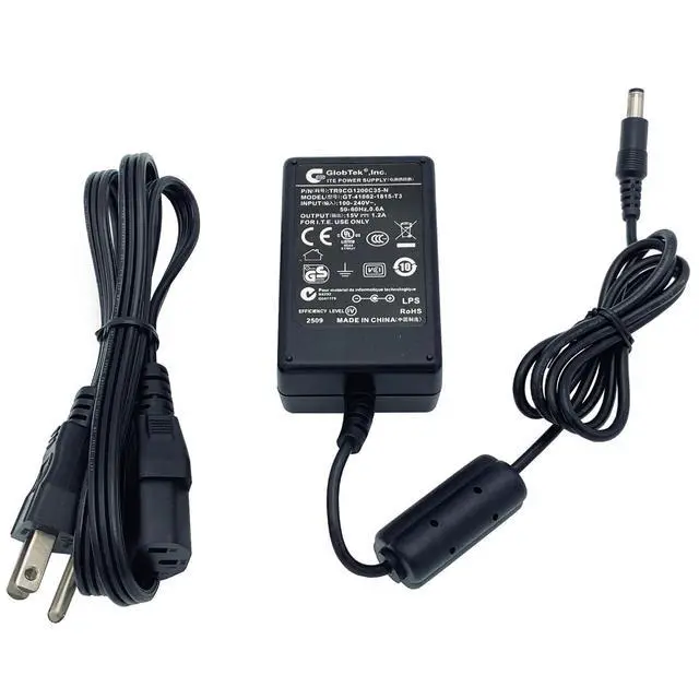 Alt view image 5 of 7 - Original Globtek 18W AC Power Adapter GT-41062-1815-T3 Charger TR9CG1200C35-N