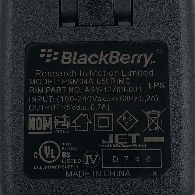 Alt view image 2 of 7 - NEW Authentic Blackberry AC Adapter For Blackberry Curve 8300 8310 Phone Charger