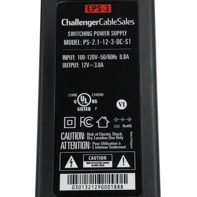 Alt view image 2 of 6 - NEW Authentic Challenger Cable AC Adapter For SMC D3G1604W MG1 Charter Cable