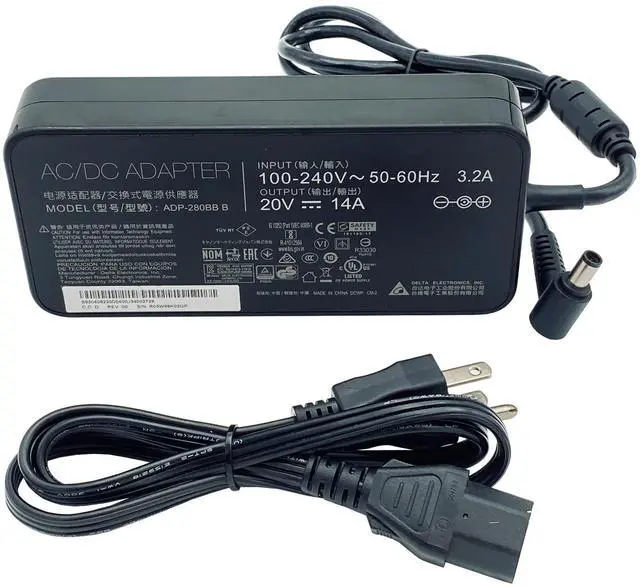 Alt view image 5 of 7 - Genuine Delta 280W AC Power Adapter ADP-280BB B Charger 20V