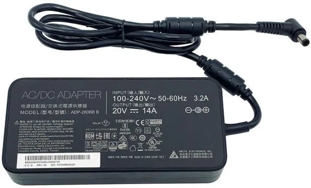 Alt view image 7 of 7 - Genuine Delta 280W AC Power Adapter ADP-280BB B Charger 20V