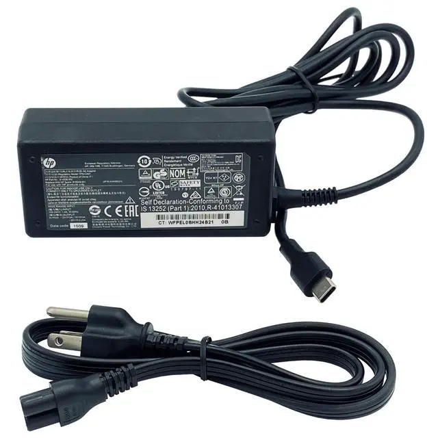 Alt view image 5 of 7 - Original HP AC Power Adapter TPN-CA01 A045R031L USB-C 20V 2.25A Charger