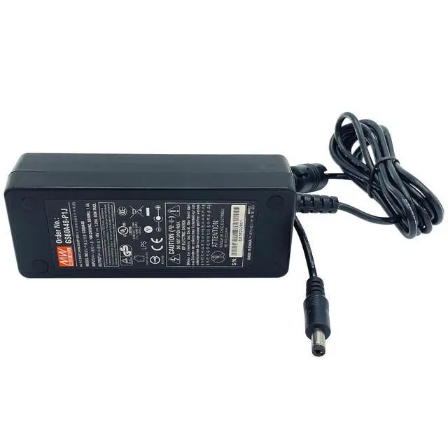 Alt view image 6 of 7 - Genuine 60W Mean Well GS60A48-P1J AC Adapter 48V 1.25A 5.5x2.0 mm Power Supply