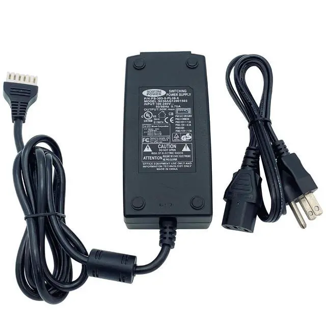 Alt view image 5 of 7 - Original Sceptre 30W AC Switching Power Supply Adapter S030AQ12001503 6-Pin
