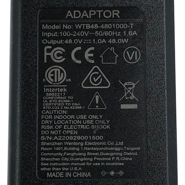 Alt view image 2 of 6 - NEW Original Shenzhen AC Adapter For Polycom VVX 400 500 Cisco 34-1977-04 OEM