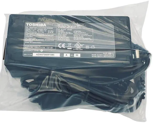 Main image of Brand NEW Toshiba 25W AC Adapter PA3543U-1ACA Power Supply 5V 5A