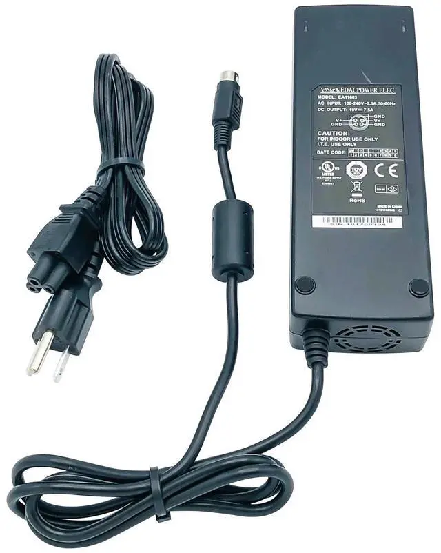 Alt view image 5 of 7 - Original Edac 19V AC Adapter Charger for Protek Power PMP135-13-1-HI 4-Pin