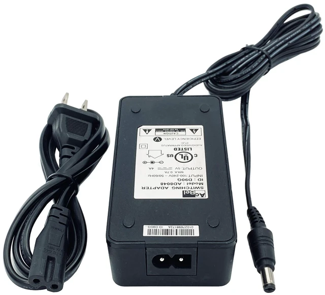 Main image of AcBel 20W AD8048 AC/DC Switching Power Supply Adapter 5V 4A 5.5x2.5mm