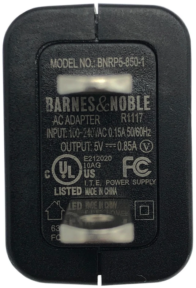 Alt view image 2 of 6 - Barnes&Noble Charger for NOOK Simple Touch BNRV300 BNRV500 eReaders OEM