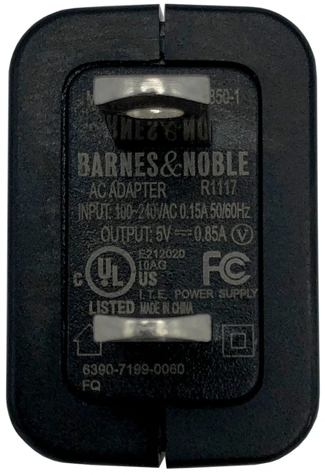 Alt view image 3 of 6 - Barnes&Noble Charger for NOOK Simple Touch BNRV300 BNRV500 eReaders OEM