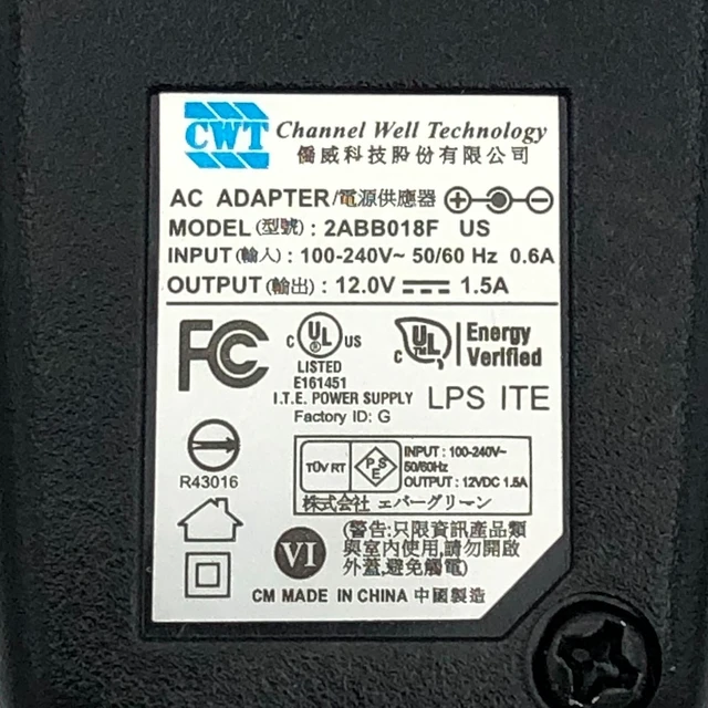 Alt view image 2 of 5 - NEW CWT AC Power Adapter For Netgear CM500 CM600 GS608 Cable Modem OEM