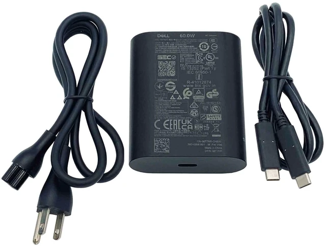 Main image of Dell 60W USB C AC Adapter Charger for Dell Latitude 7320 7400 7410 7420