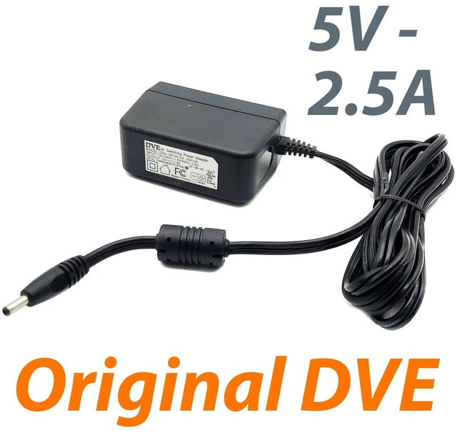 Main image of DVE DSA-15P-05 US 050125 AC/DC Wall Power Supply Adapter 5V 2.5A