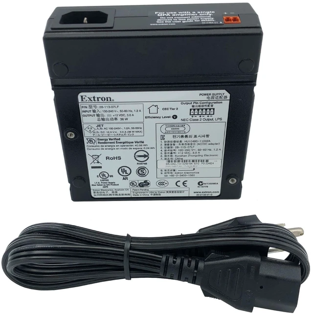 Main image of EXTRON AC/DC Power Adapter for MPA 152 Plus Audio Amplifier OEM