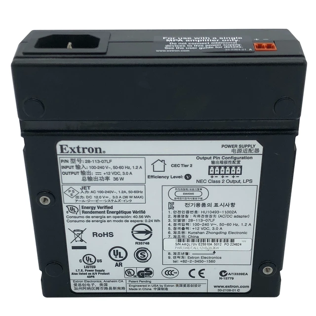 Alt view image 6 of 7 - EXTRON AC/DC Power Adapter for MPA 152 Plus Audio Amplifier OEM