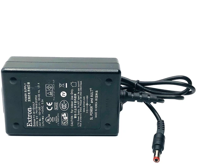 Alt view image 6 of 7 - Extron PW174KB1203F02 AC Power Adapter 12V 5A 60W ITE Power Supply OEM