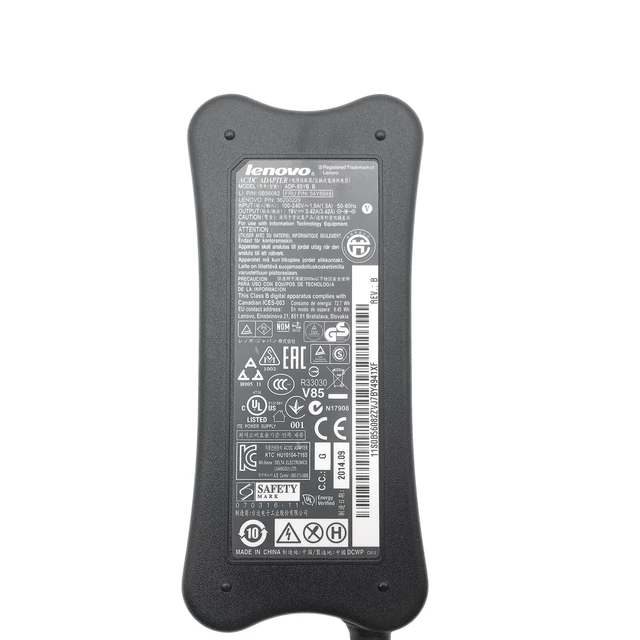 Alt view image 2 of 5 - Lenovo 65W AC/DC Power Adapter PA3917U-1ACA 45N0340 Charger 19V 3.42A