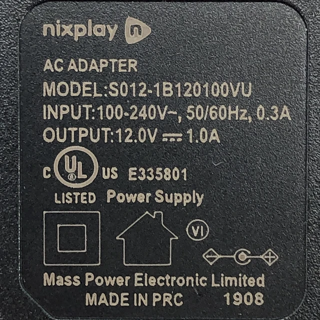 Alt view image 2 of 6 - NEW Nixplay AC Power Adapter for W15P X13B W13D Smart Frames OEM