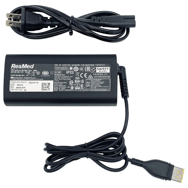 Alt view image 6 of 7 - ResMed 390000 AC Power Adapter 24V 2.7A 65W Power Supply OEM