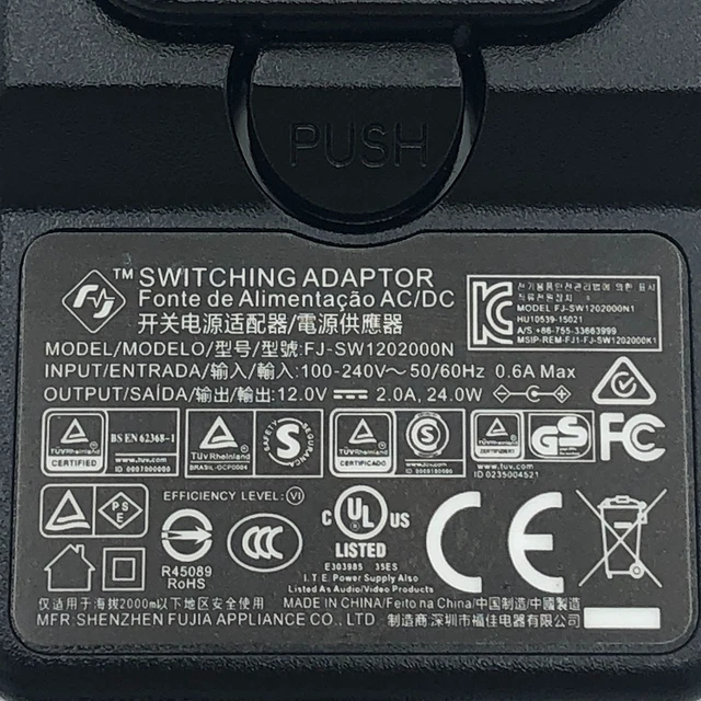Alt view image 2 of 6 - Shenzhen 24W FJ-SW1202000N Switching Adapter 12V 2A Power Supply 5.5mm