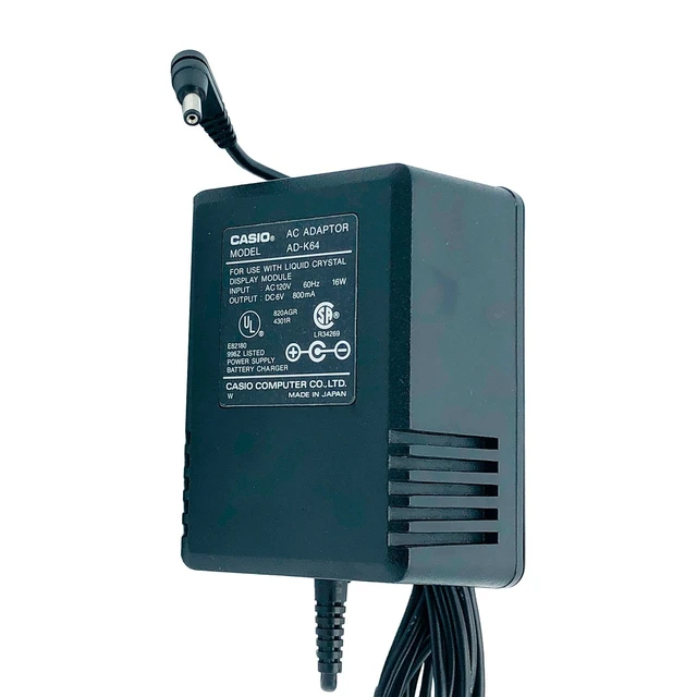 Alt view image 5 of 6 - Original Casio AC Power Adapter for AD-K64 Handheld AD-K64 Portable OEM