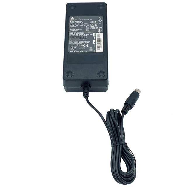 Alt view image 7 of 7 - Genuine Delta 60W AC Adapter ADP-48DR 4-PIN Power Supply 48V 1.25A
