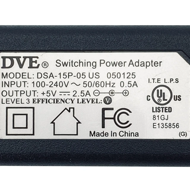 Alt view image 2 of 7 - Original DVE AC Switching Power Adapter for Quad Core Android Tablet PC OEM