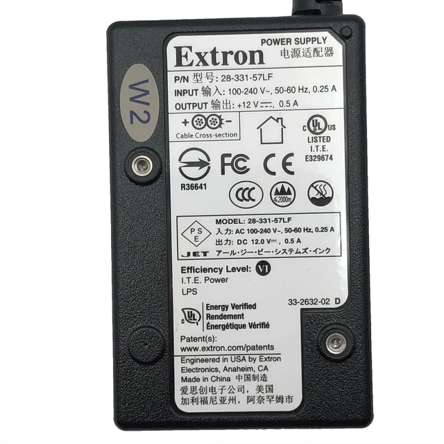 Alt view image 2 of 7 - Original Extron AC Adapter for Extron 28-331-57LF 8-331-57LF Video Signal OEM