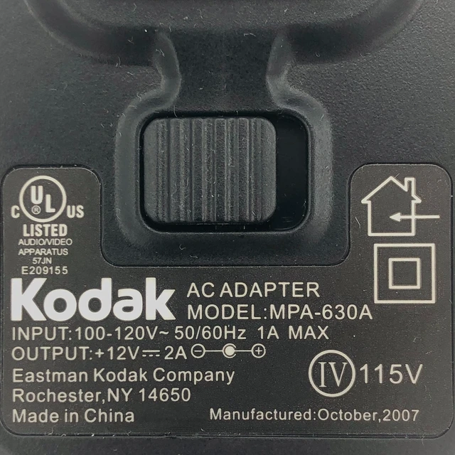 Alt view image 2 of 6 - Original Kodak AC Adapter for EasyShare SV1011 EX1011 M1020 Digital Frame OEM