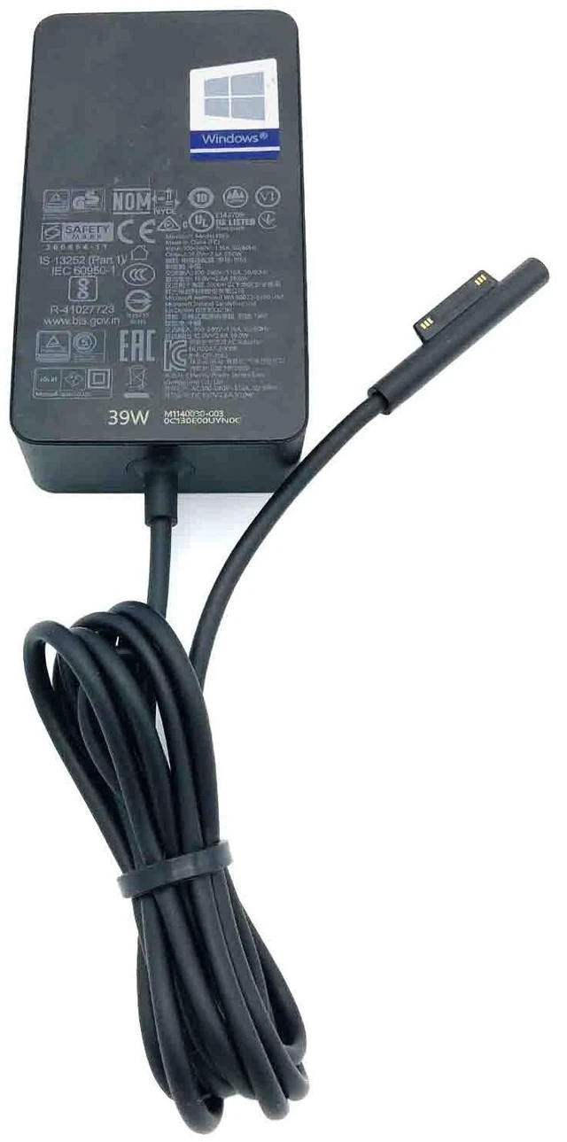 Alt view image 7 of 7 - NEW Genuine 39W Microsoft 15.0V 2.6A AC Adapter Model 1963 M1140030-003 OEM
