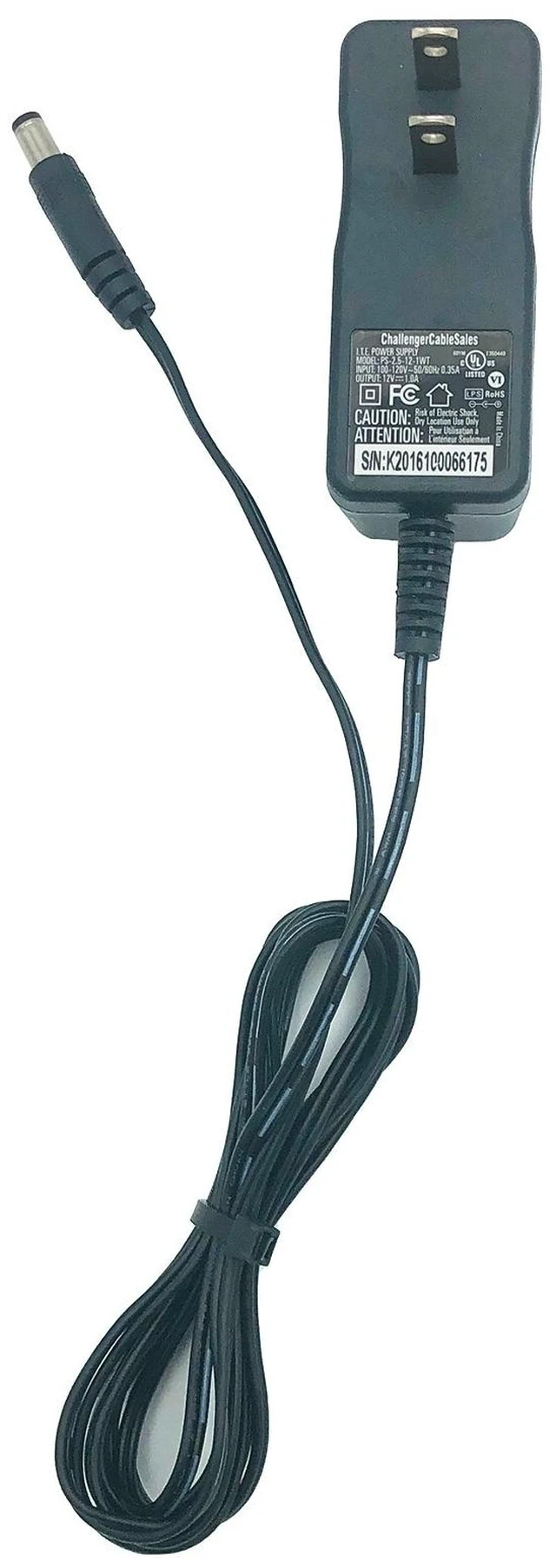 Main image of Original Challenger Cable Sales AC Power Adapter PS-2.5-12-1WT 12V 1A 12W OEM