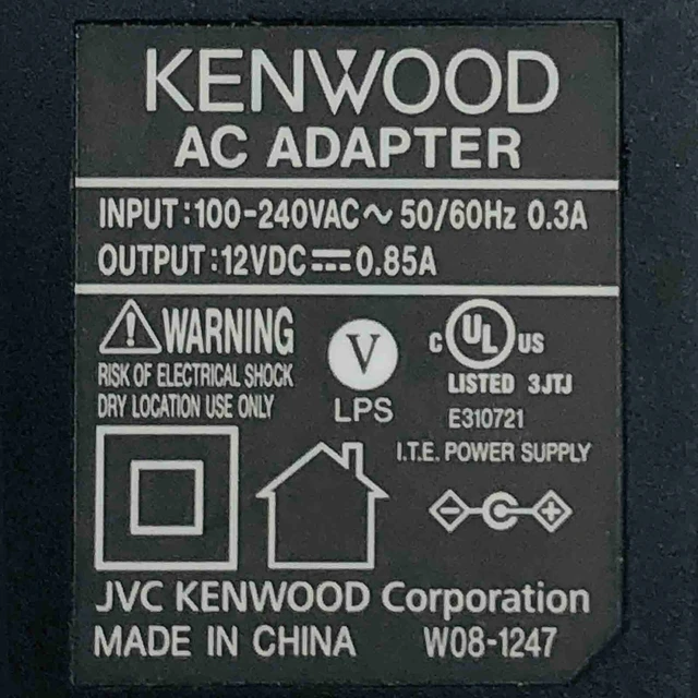 Alt view image 2 of 6 - Original Kenwood AC Power Adapter for KSC-35S KSC-25L Two-Way Radio Charger OEM
