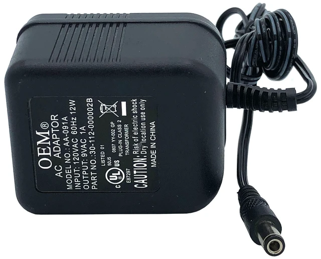 Alt view image 5 of 6 - Genuine U.S. Robotics AA-091A AC Power Adapter 9V 1A 9W Class 2 Transformer OEM
