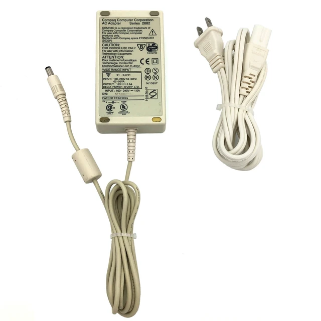 Alt view image 6 of 7 - Genuine Compaq Computer Corporation AC Adapter Series 2882 Power Supply 18V 1.9A