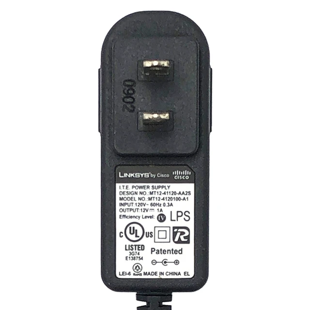 Alt view image 2 of 6 - Original Linksys AC Adapter MT12-41120-AA2S Power Supply AM-1201000D41 12V 1A