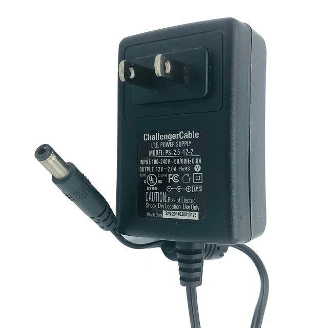 Alt view image 2 of 6 - NEW Original Challenger Cable AC Power Adapter for Arris CM8200 Cable Modem OEM
