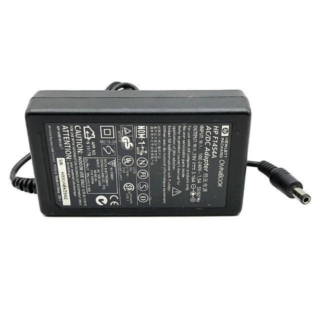 Alt view image 6 of 7 - Original HP F1454A AC Power Adapter 19V 3.16A 60W ITE Power Supply OEM