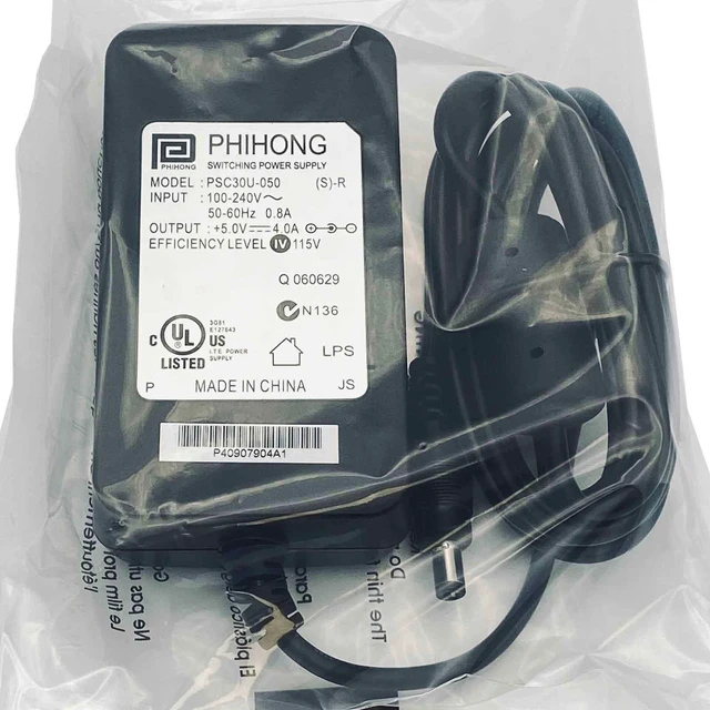 Main image of NEW Genuine Phihong PSC30U-050 AC Adapter Power Supply 5V 4A OEM