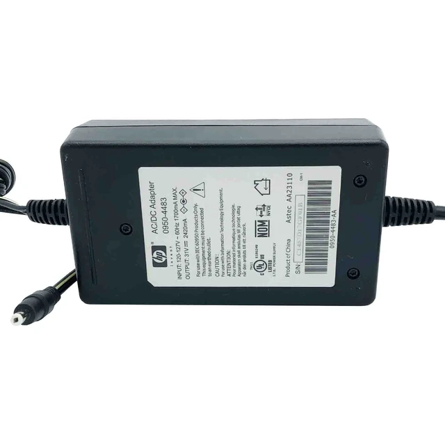 Alt view image 6 of 6 - Genuine 31V HP AC Adapter for OfficeJet 2710 7210 Series All-in-One Printers